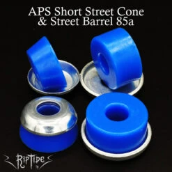 APS Short Street Cone & Street Barrel - 4 Pack -Envy shop RipTide Sports Skateboard Bushings APS SSCSBA Mix 85a Blue 17713.1650497641