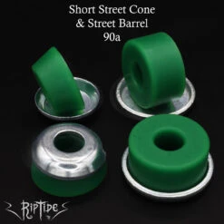 Krank Short Street Cone & Street Barrel - 4 Pack 10 Krank Short Street Cone & Street Barrel - 4 Pack -Envy shop RipTide Sports Skateboard Bushings Krank SSCSBA 90a Green 22943.1650318942