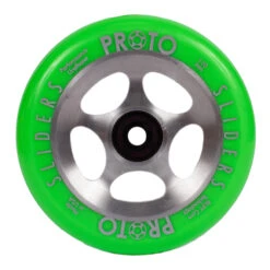 Proto Sliders 110mm -Envy shop STARBRIGHT GREEN PRODUCT PHOTO 1 WHEEL scaled 29243.1647194961