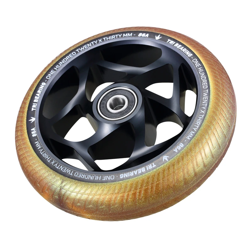 ENVY - 120MM X 30MM TRI BEARING WHEEL - BLACK/GOLD 3 ENVY - 120MM X 30MM TRI BEARING WHEEL - BLACK/GOLD