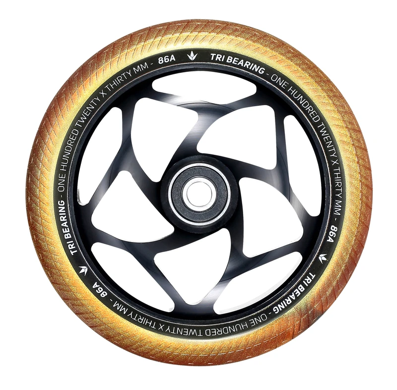 ENVY - 120MM X 30MM TRI BEARING WHEEL - BLACK/GOLD 4 ENVY - 120MM X 30MM TRI BEARING WHEEL - BLACK/GOLD - Image 2