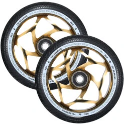 ENVY - 120MM X 30MM TRI BEARING WHEEL - GOLD/BLACK -Envy shop W120TRI30GDBK2PK 22582.1598296138 48078.1640365379