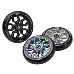 Envy 120mm Lambo Wheels | Black, Chrome & Oil Slick